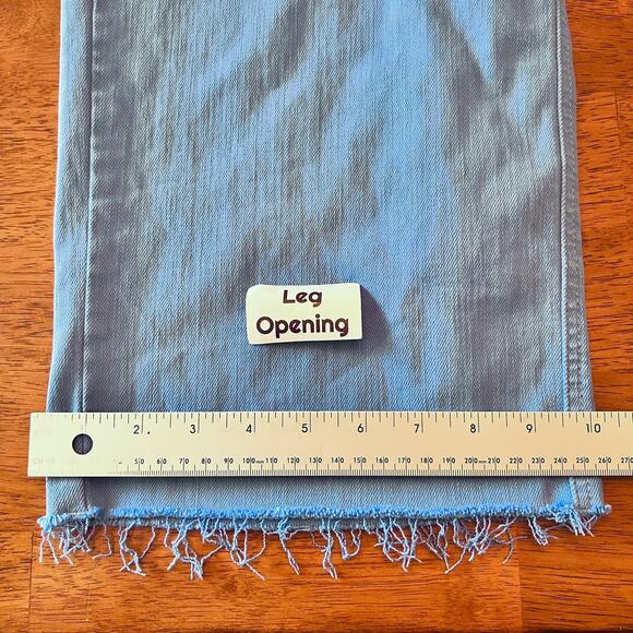 Judy Blue Women's 15/32 High Rise Tummy Control Wide Leg Crop Jean Raw Hem Dyed‎ - Picture 13 of 14